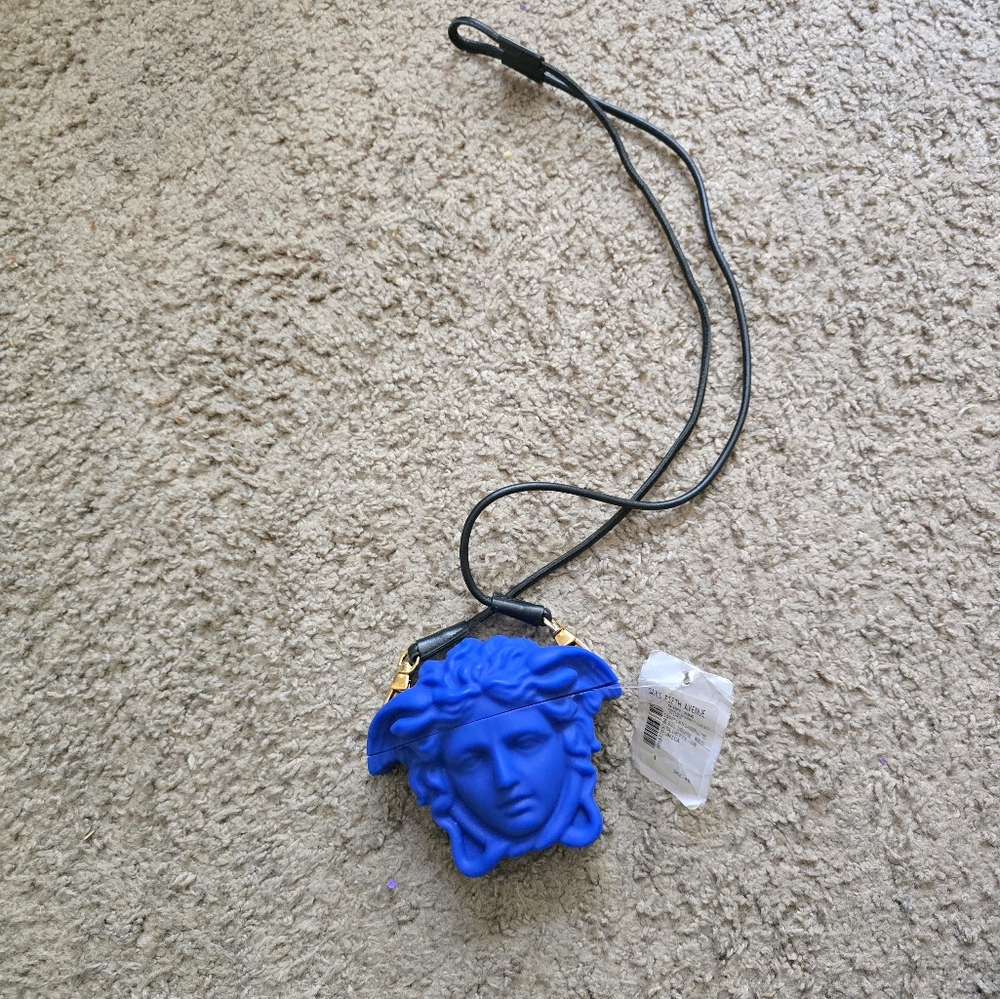 Versace silicone blue airport case